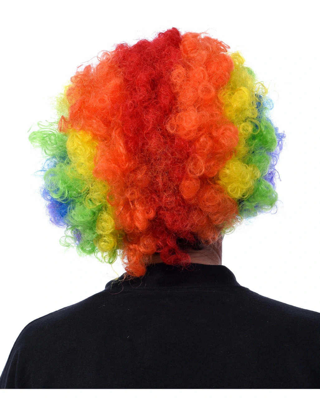 Horror Clown Maske Mit Rainbow Afro 4 Horror Clown Maske Mit Rainbow Afro – Bild 4