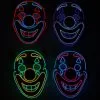Beleuchtete Clown LED Maske