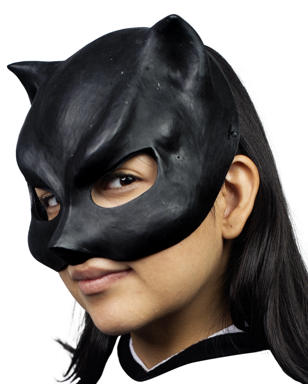 Catwoman Latex Halbmaske 1 Catwoman Latex Halbmaske