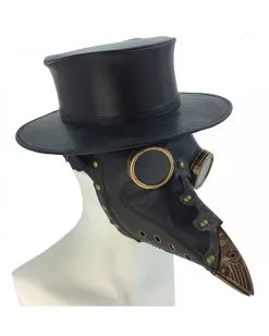 Schwarze Vintage Pest Doktor Maske