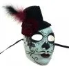 Day Of The Dead Maske Mit Mini Zylinder